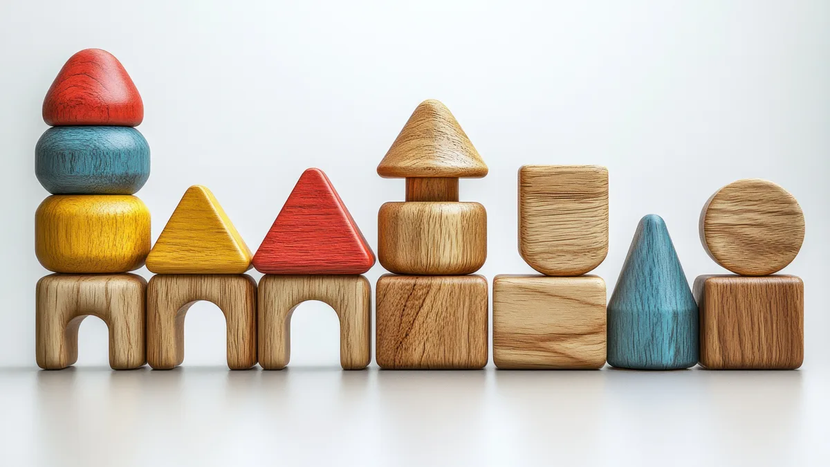 Niños explorando materiales de aprendizaje lógico-matemático