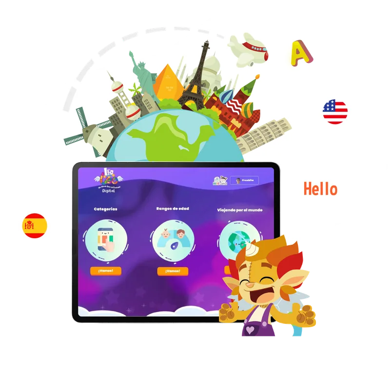 Leo con Leo: plataforma bilingüe de 365 cuentos ES/EN de Bebé Genial